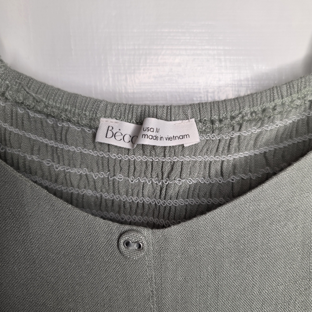 Becool Midi Dress – Size M – Sage Green - Picture 6 of 6
